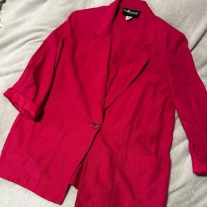 Sag Harbor Women's Vibrant Fuchsia Blazer